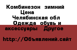 Комбинезон  зимний › Цена ­ 1 000 - Челябинская обл. Одежда, обувь и аксессуары » Другое   